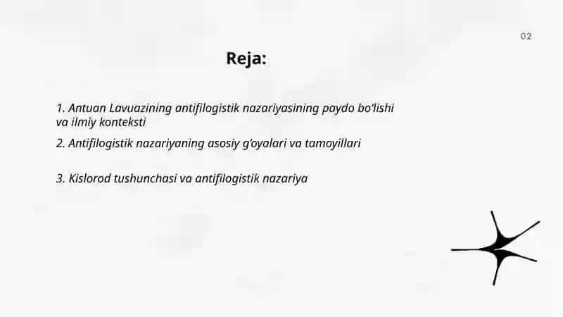 Antuan Lavuazining antifilogistik nazariyasi 2
