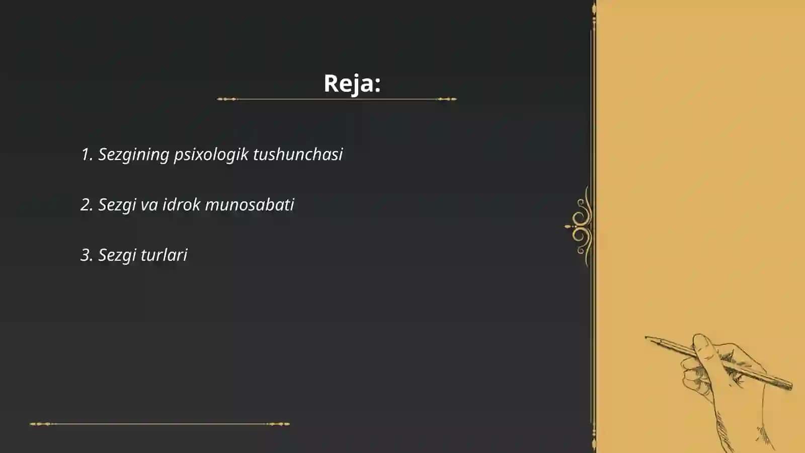 Psixologiyada sezgi va uning klassifikatsiyasi 2