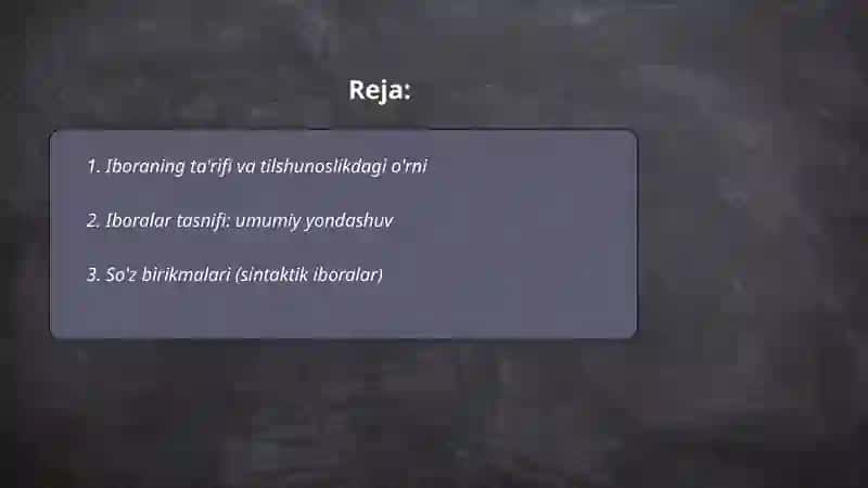 Iboralar va uning turlari 2