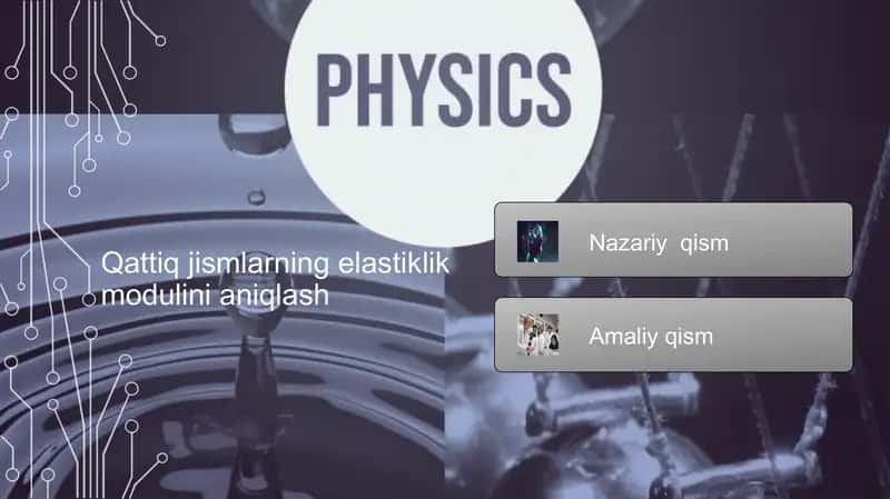 Qattiq jismlarning elastiklik modulini aniqlash 2