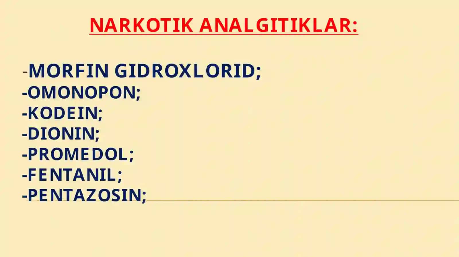 Analgetiklar.Narkomaniya va uning asoratlari 2