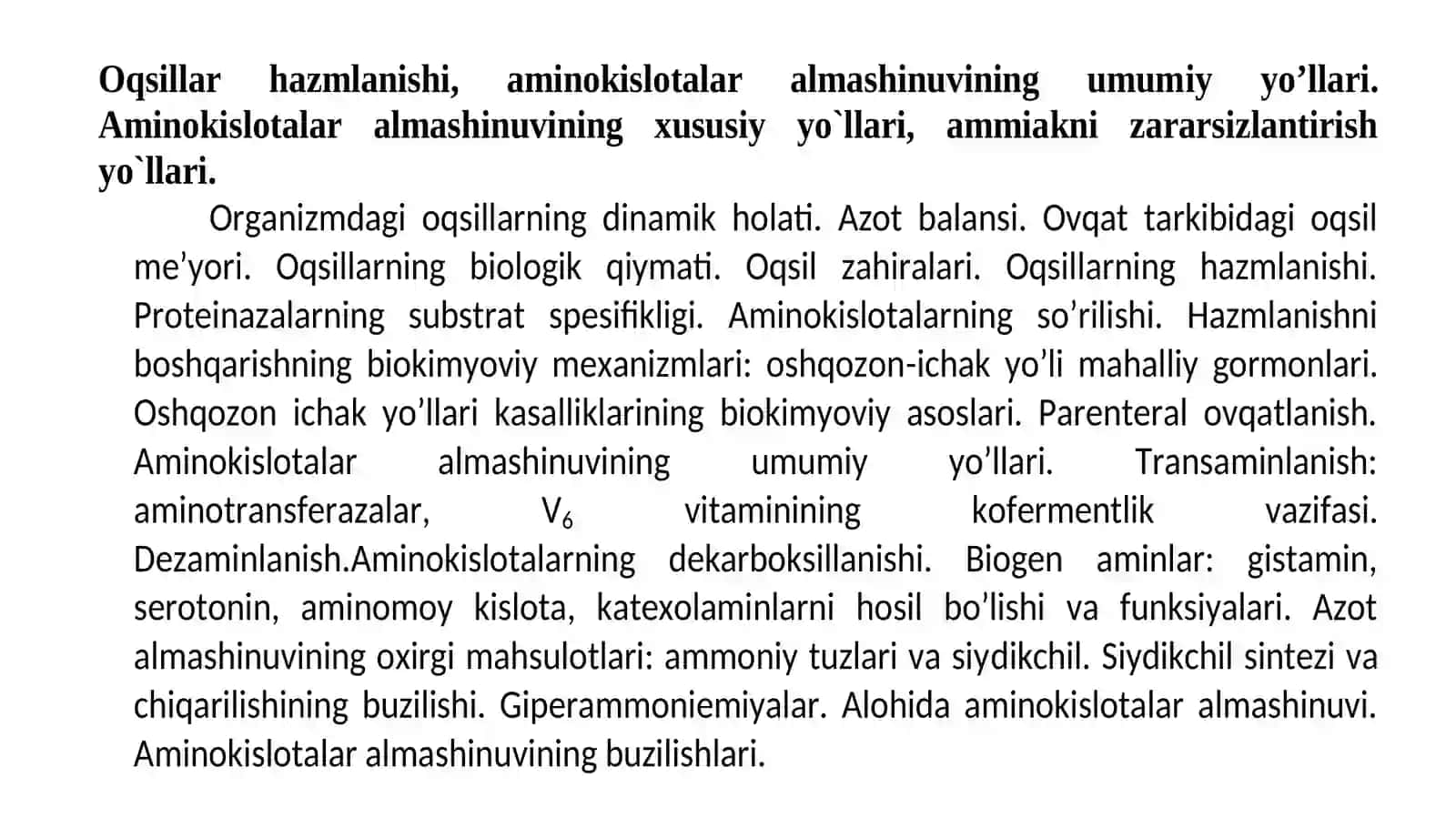 Aminokislotalarning umumiy almashtiruv yo‘llari 2