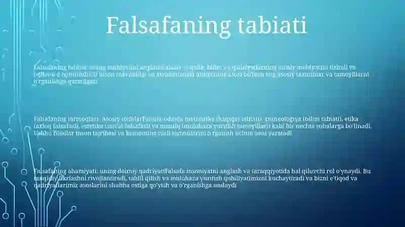 Inson Falsafasi 2