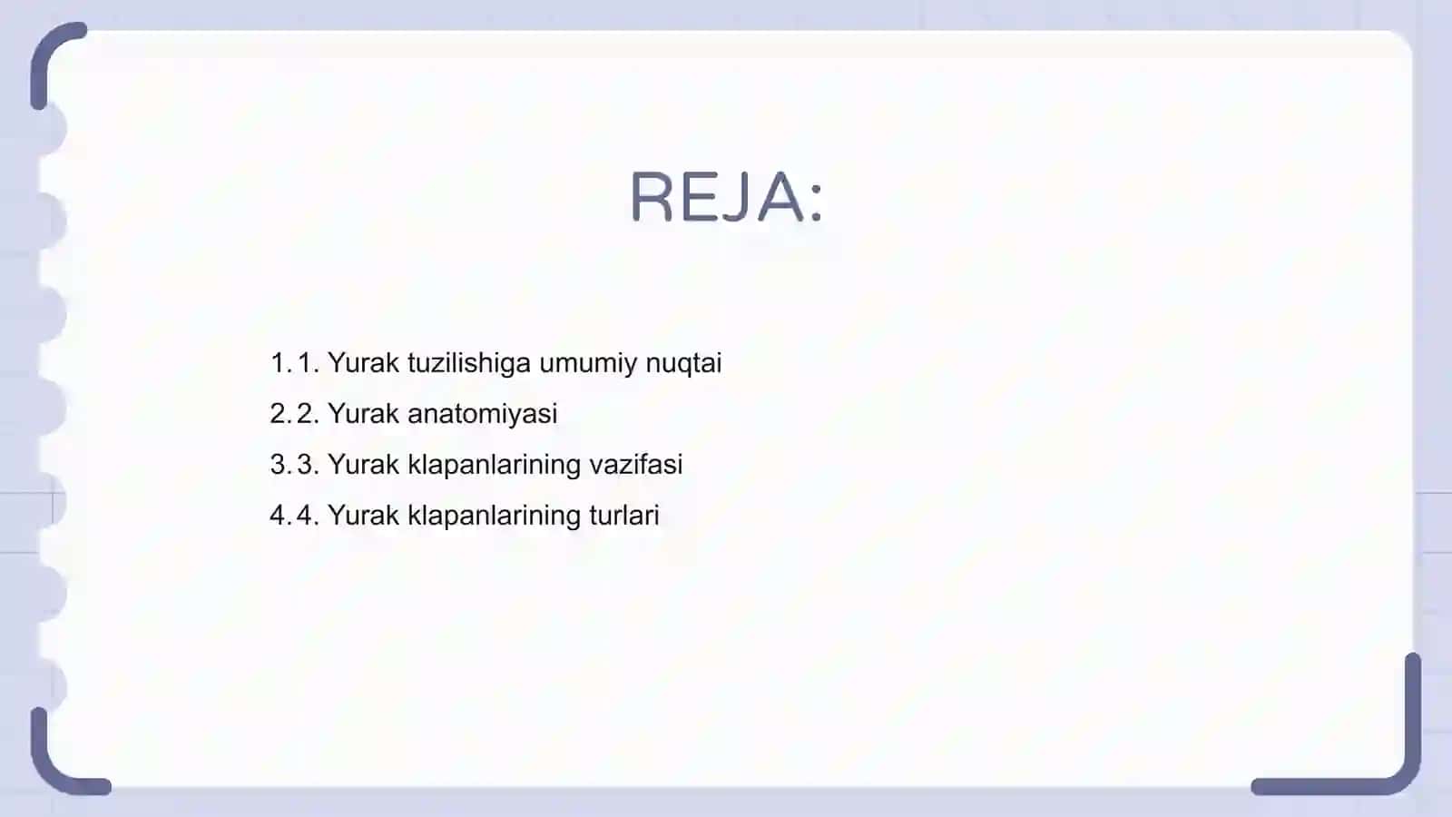 Yurak tuzilishi anatomiyasi klablari 2