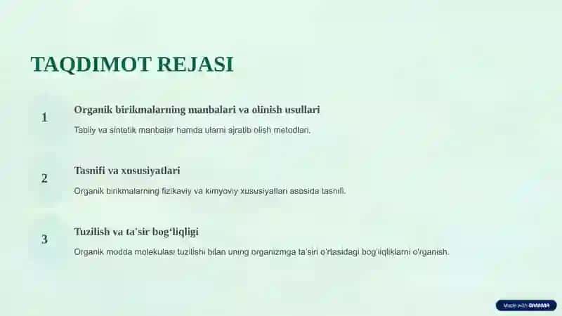 Alitsiklik alkanlar saqlagan dori moddalar tahlili 2