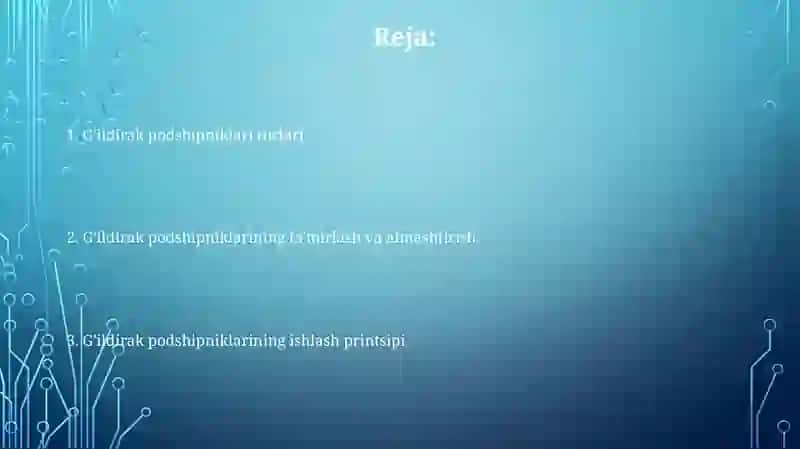 G'ildirak podshipniklari 2