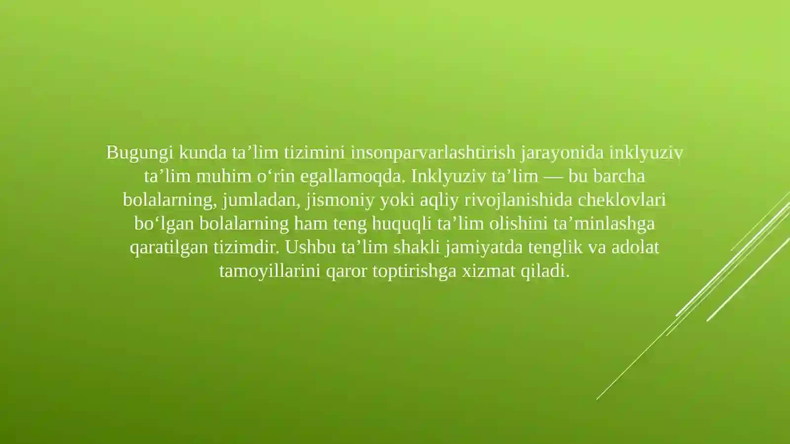 Inklyuziv ta’limga bo‘lgan ehtiyoj va sabablar 2
