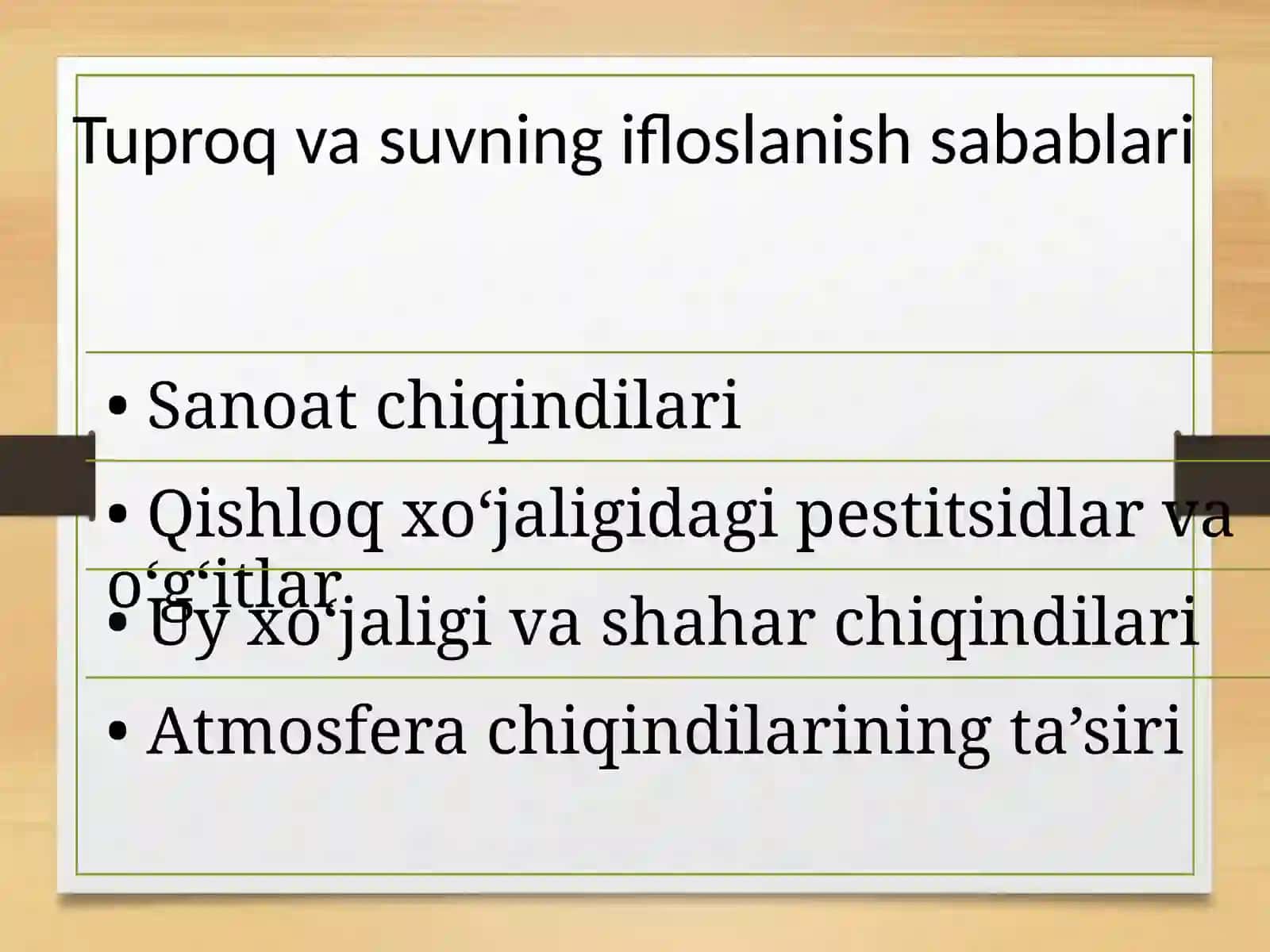 Ion bog‘lanishli birikmalar va ifloslanishning yechimlari 2