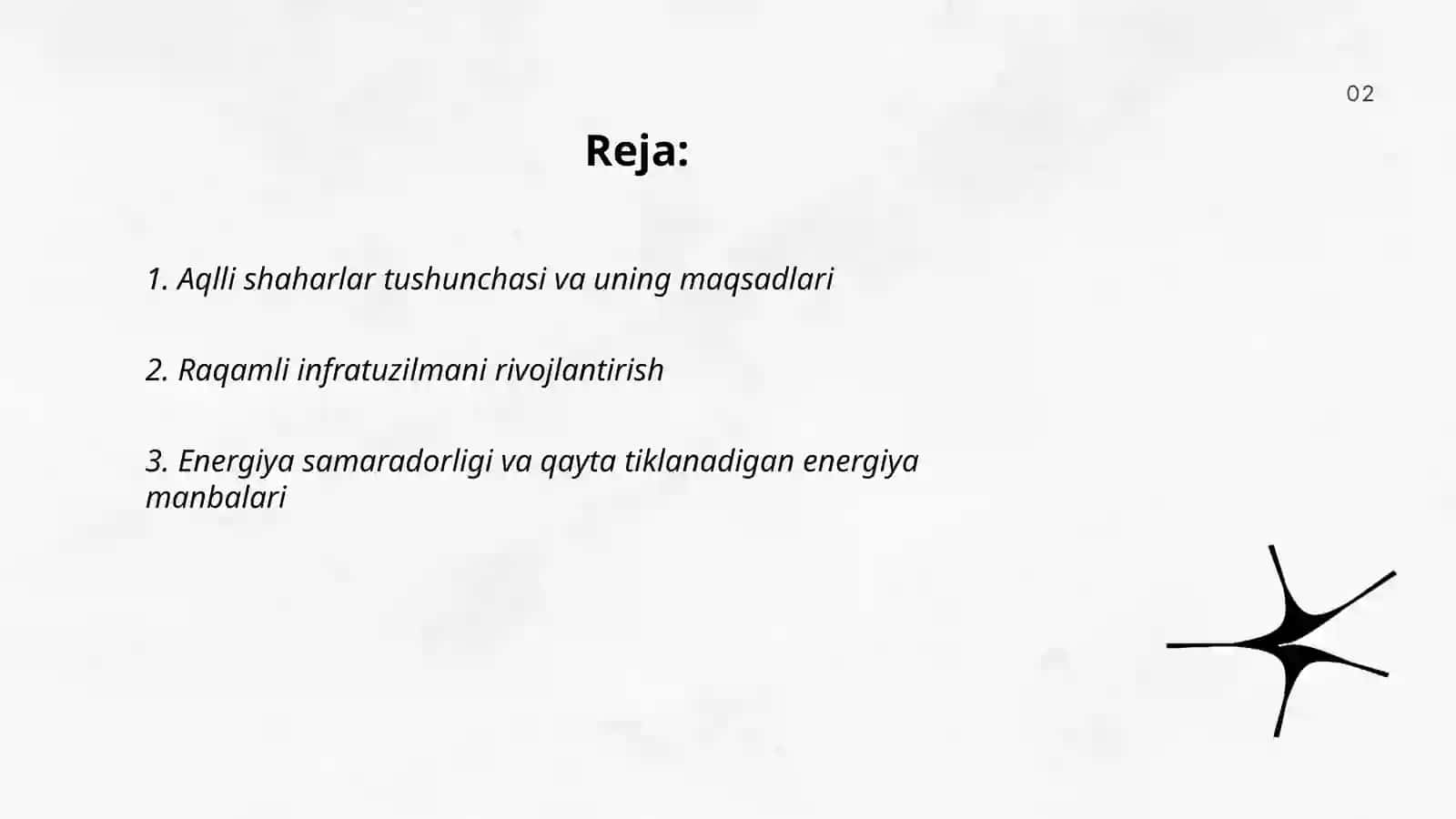 Aqlli shaharlar kansepsiyadini rivojlanishi 2