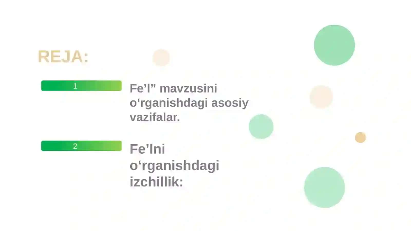 Söz turkumlarini óqitish metodikasi (fel) 2