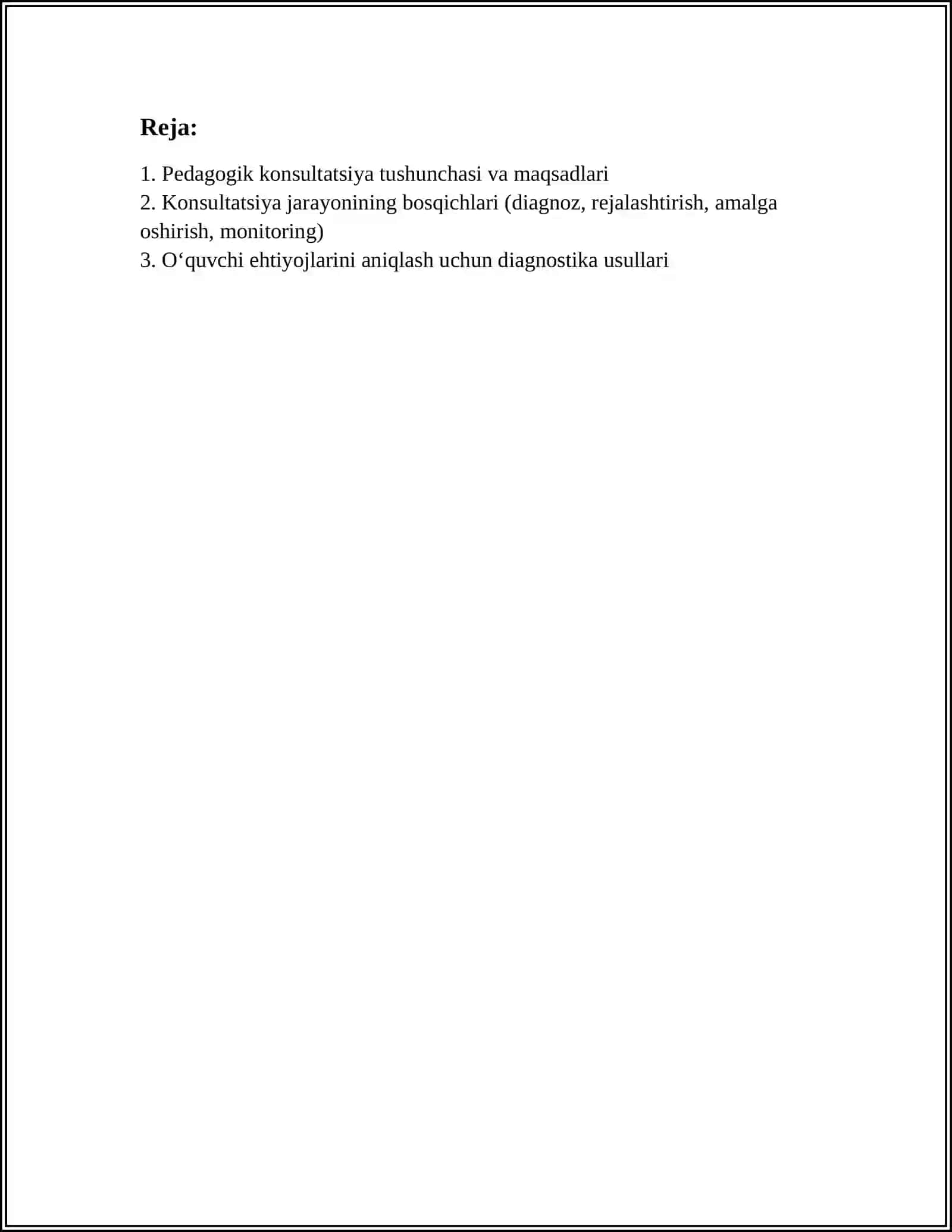 PEDAGOGIK KONSULTATSIYA JARAYONI 2