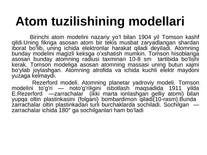Atom va Yadro Fizikasi 2