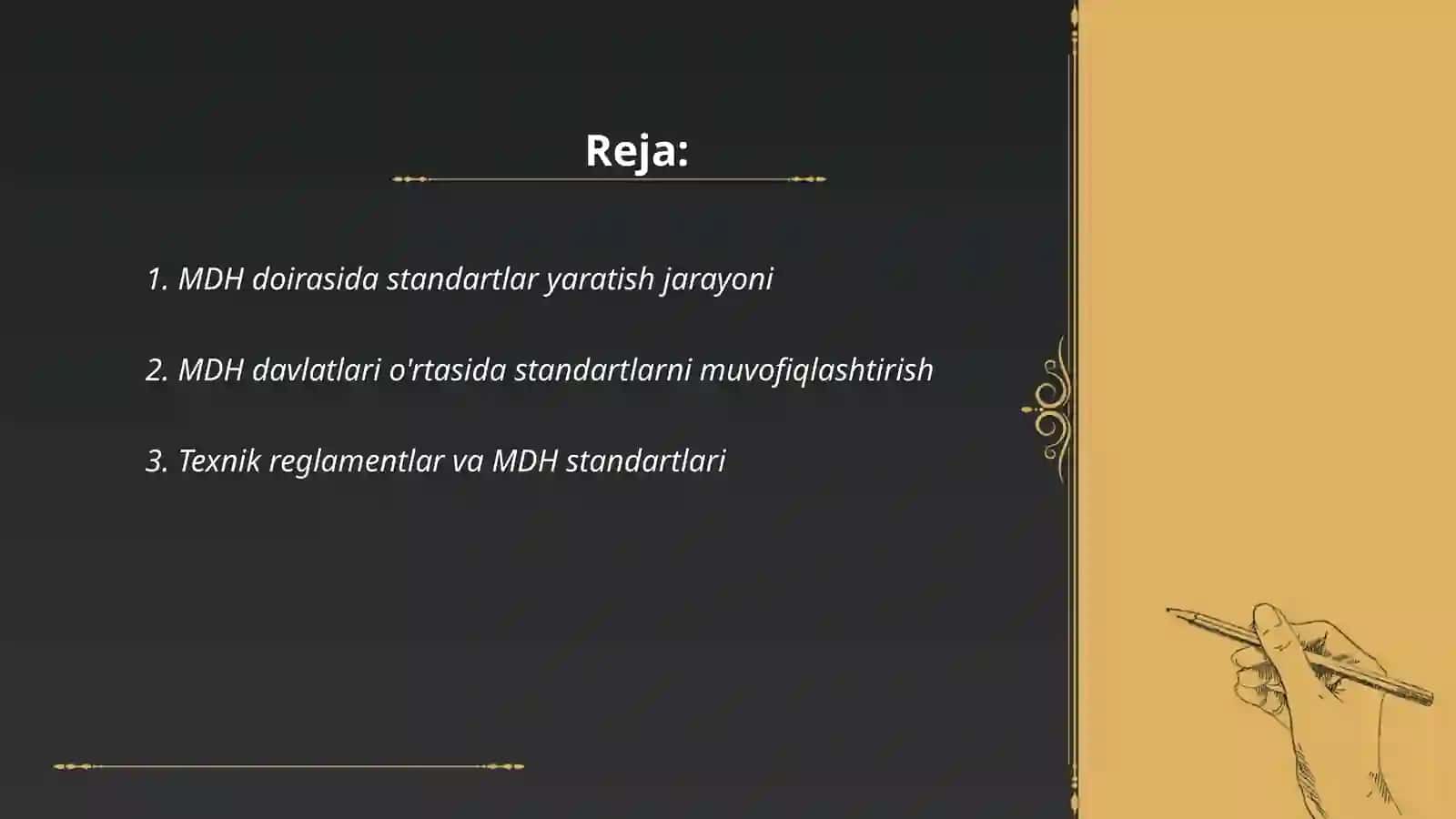 MDH doirasidagi mavqe 2