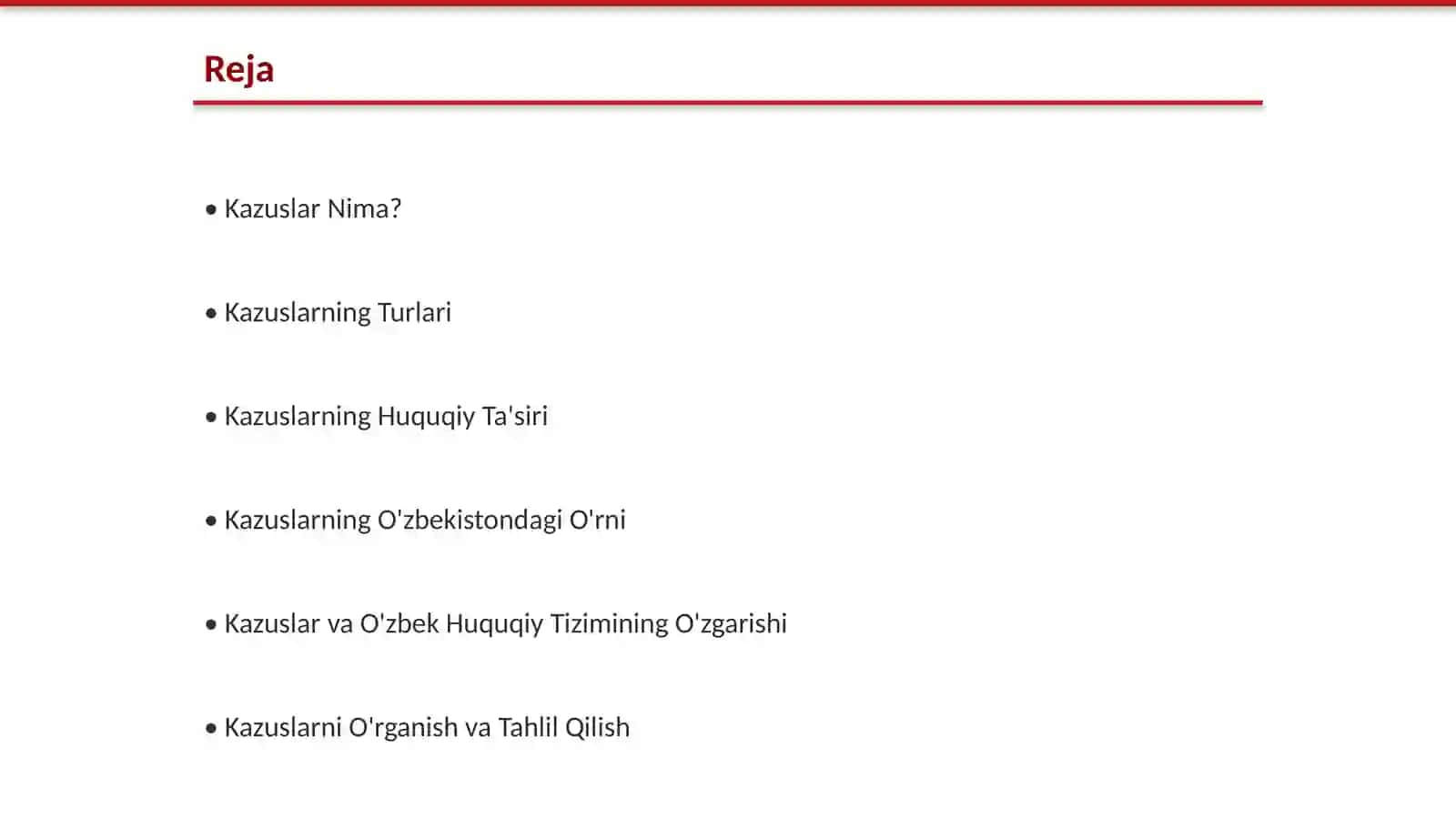 Kazuslar Nima? 2