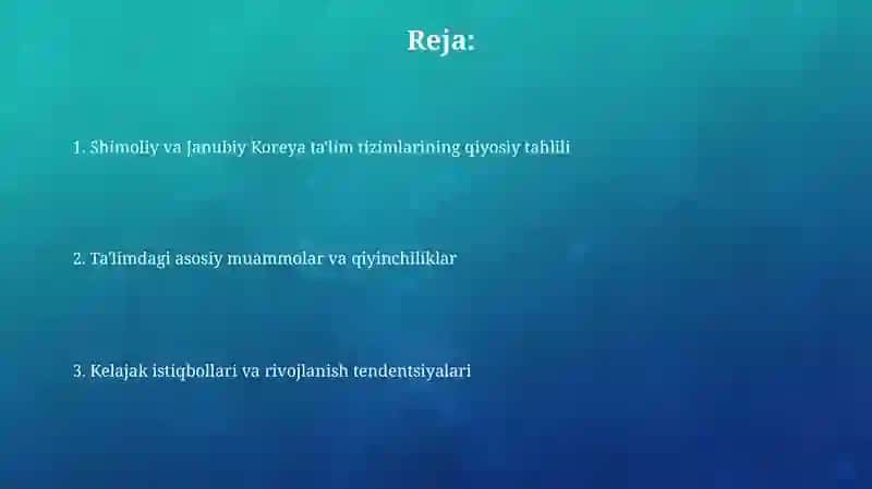Shimoliy va Janubiy Koreyadagi ta'lim tizimi va muammolari 2