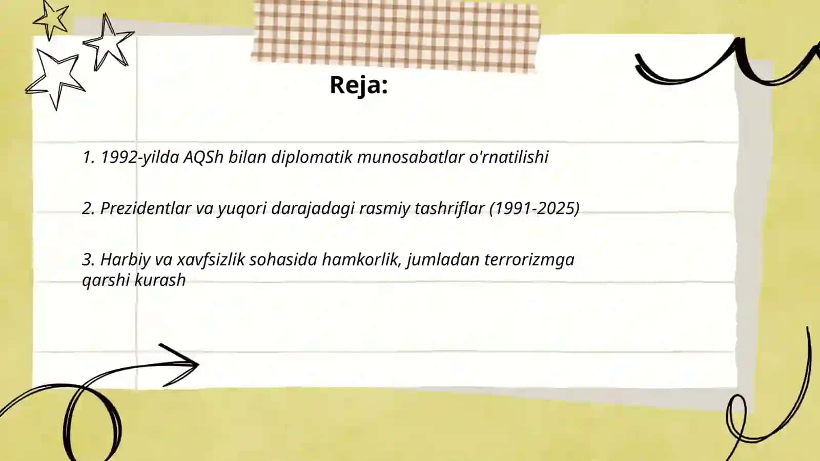 Ozbekiston va AQSh munosabatlari (1991-2025) 2