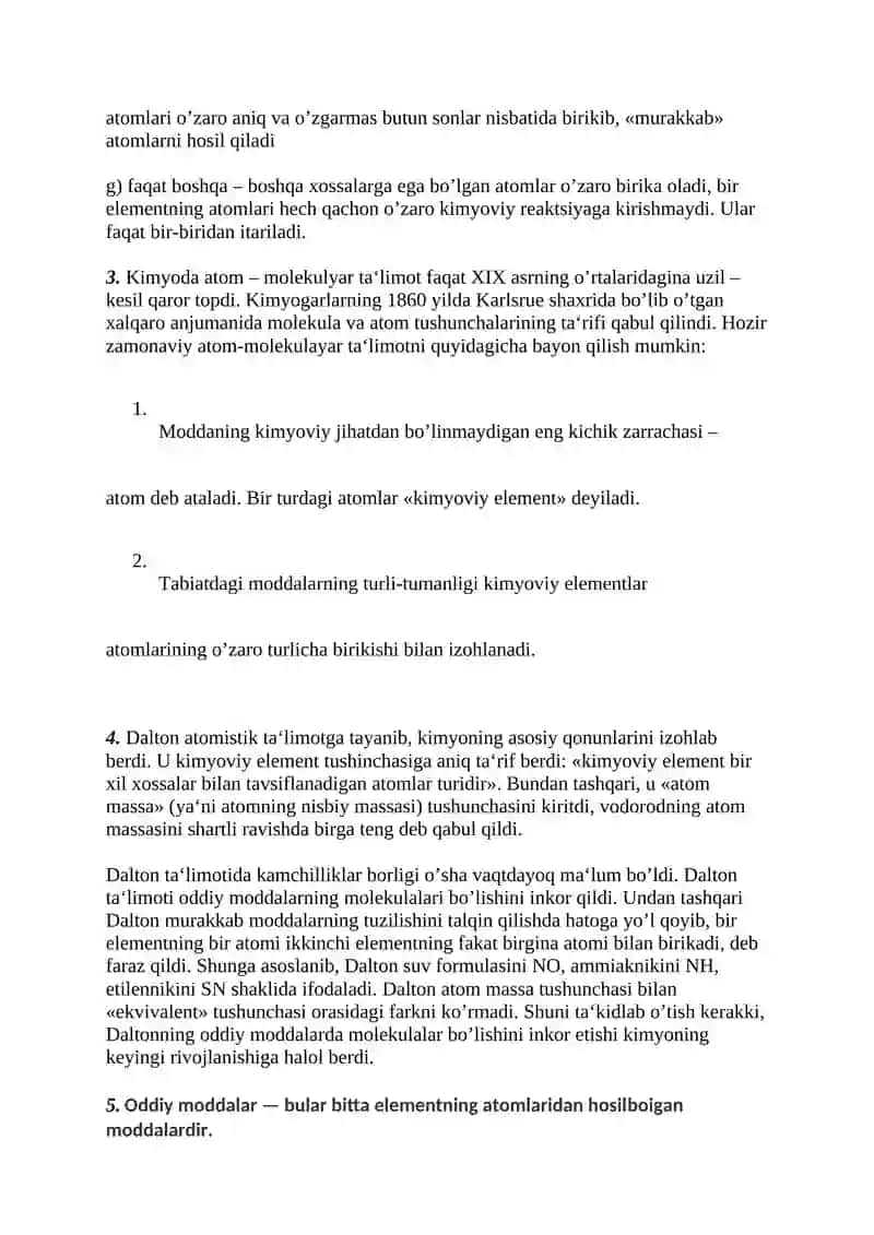 XVIII asrning o’rtalarida M.V.Lomonosov ta'limoti 2