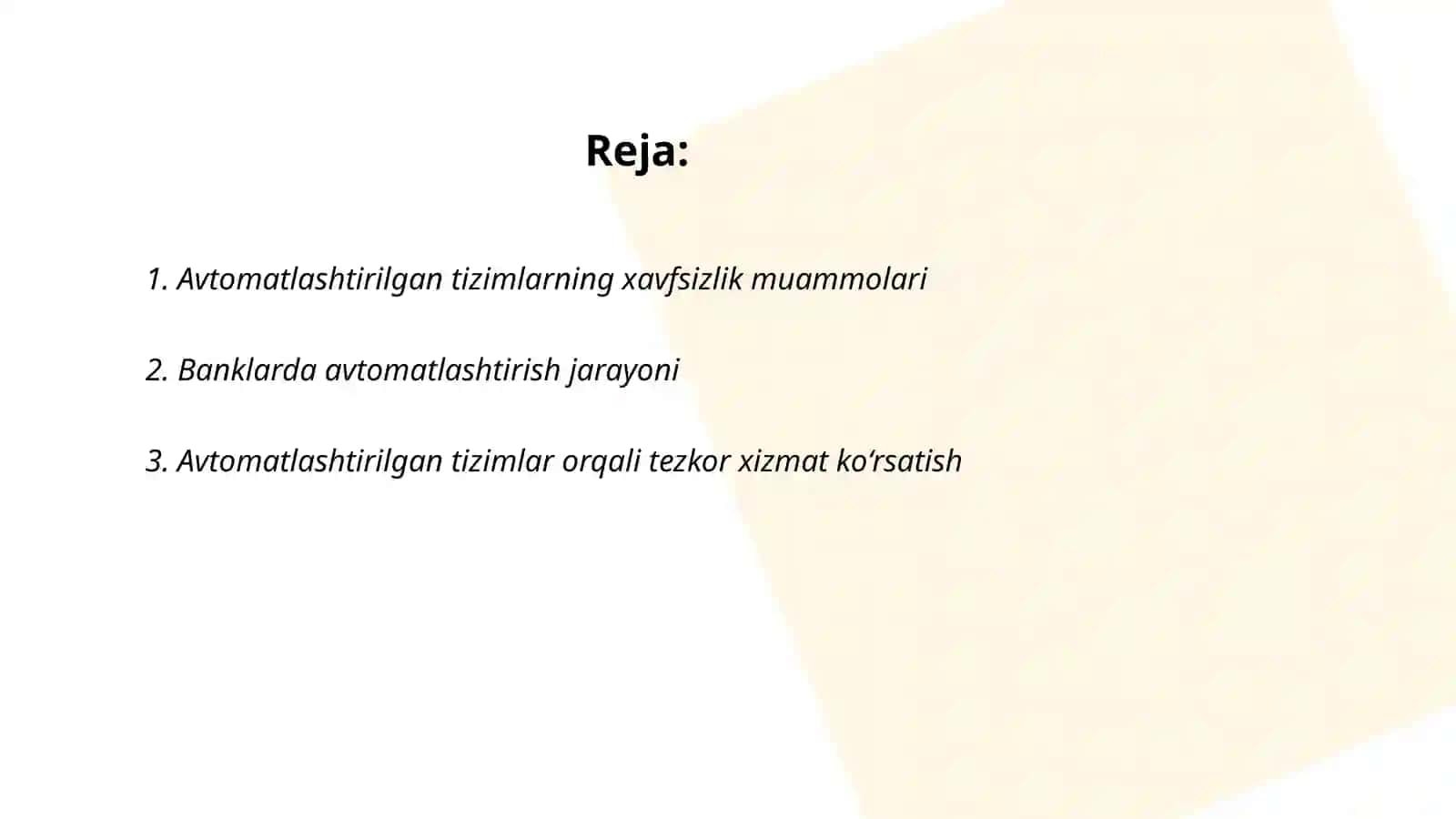 Avtomatlashtirilgan tizimlarning xavfsizlik muammolari 2
