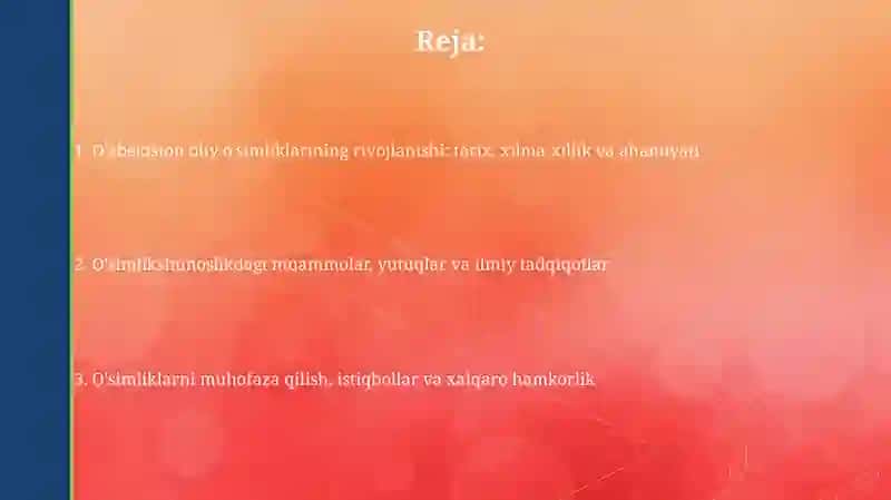 Oliy o'simliklarning rivojlanish tarixi 2