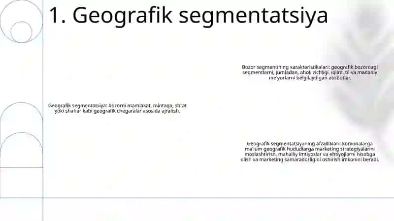 Bozorni Segmentlash Xususiyatlari 2