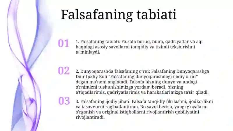 Falsafaning Dunyoqarashga Doir Ijodiy Roli 2