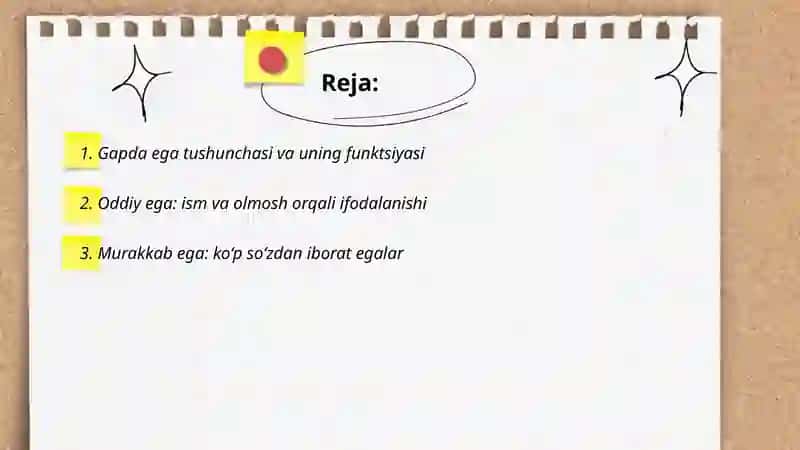 Gapda ega va uning ifodalanishi 2