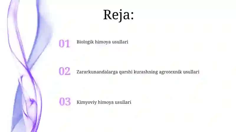 Biologik himoya usullari 2
