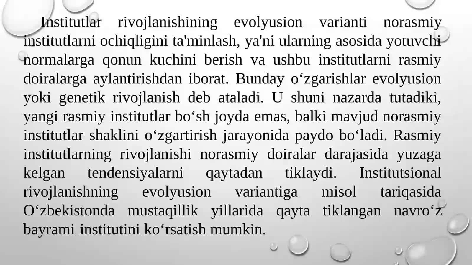 INSTITUTLARNINGVAQTGAKO‘RAO‘ZGARIShI 2