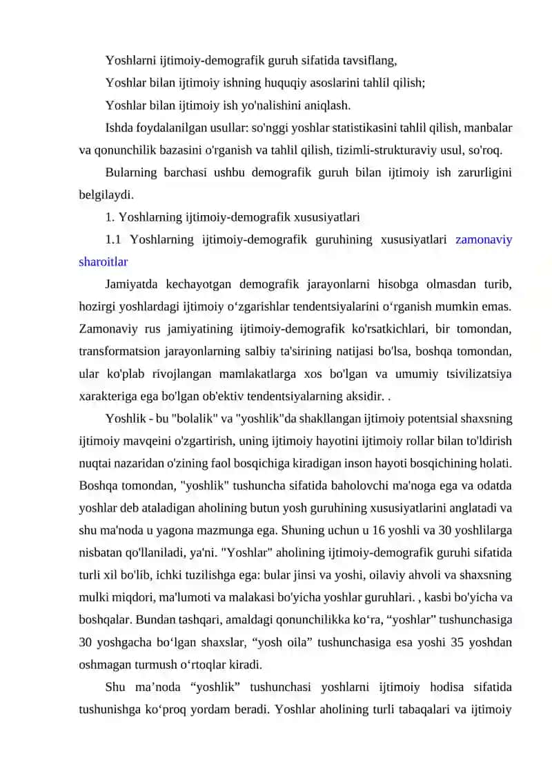 Yoshlar va bolalarni ijtimoiy himoyalash dasturlari 2