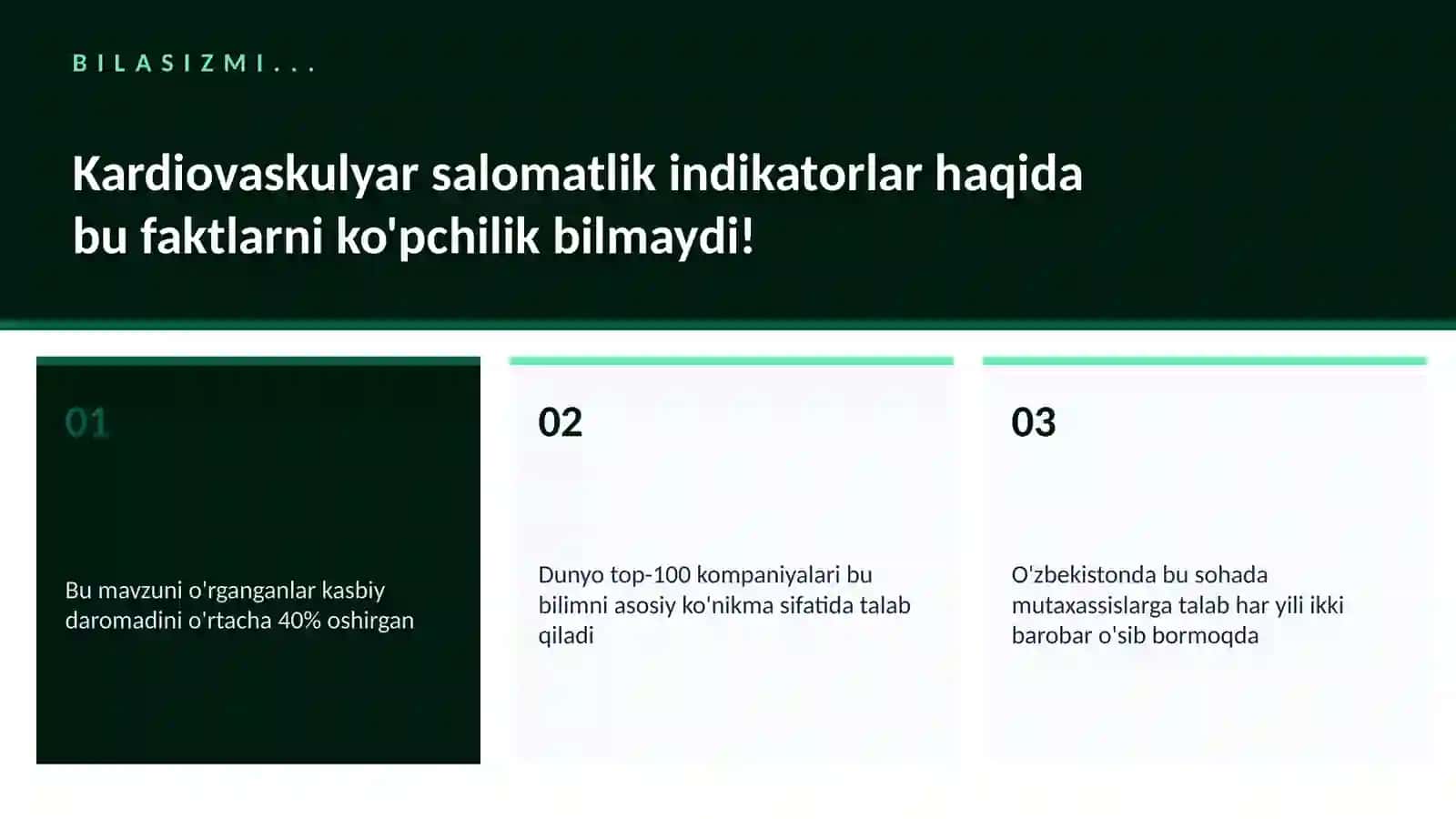 Kardiovaskulyar salomatlik indikatorlar 2