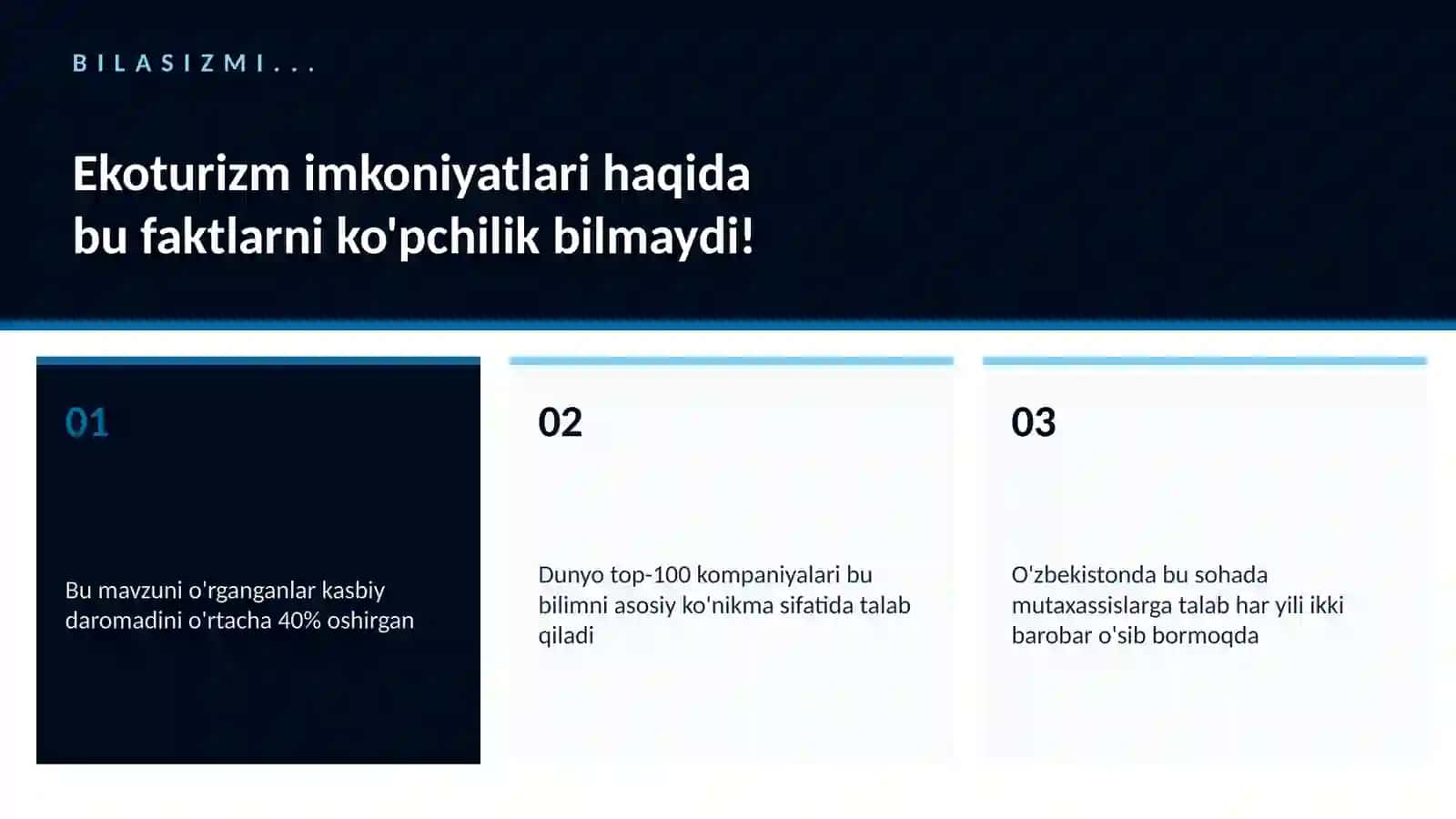 Ekoturizm imkoniyatlari 2