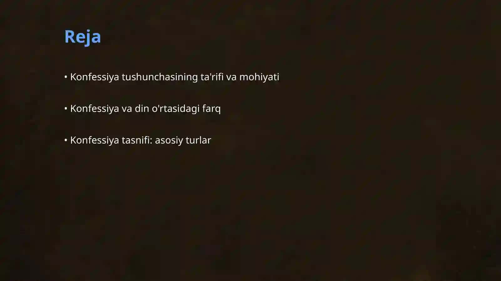 Konfessiya tushunchasini mohiyati 2