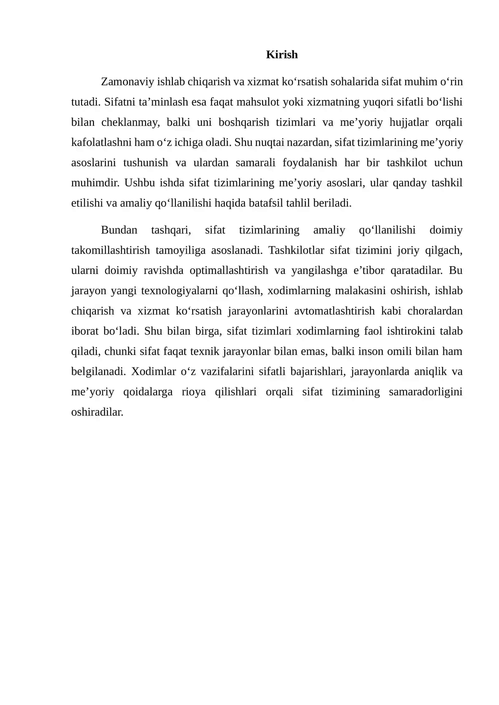 SIFAT TIZIMLARNING ME’YORIY ASOSLARI 2