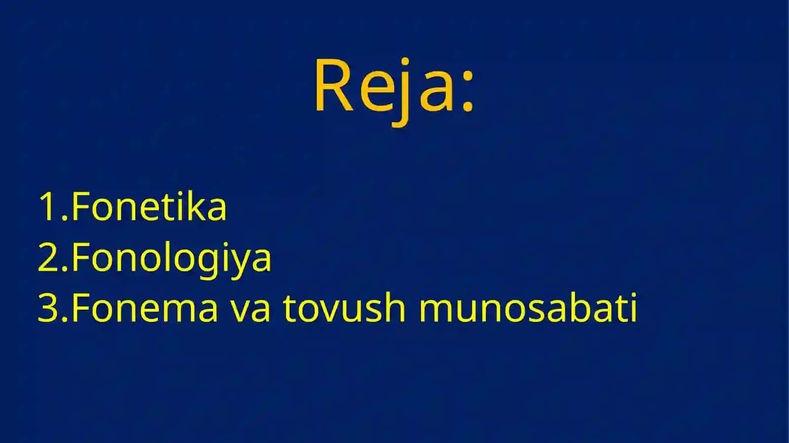 Fonetika va gonologiya 2