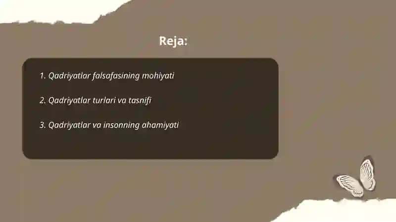 Qadriyatlar falsafasi 2