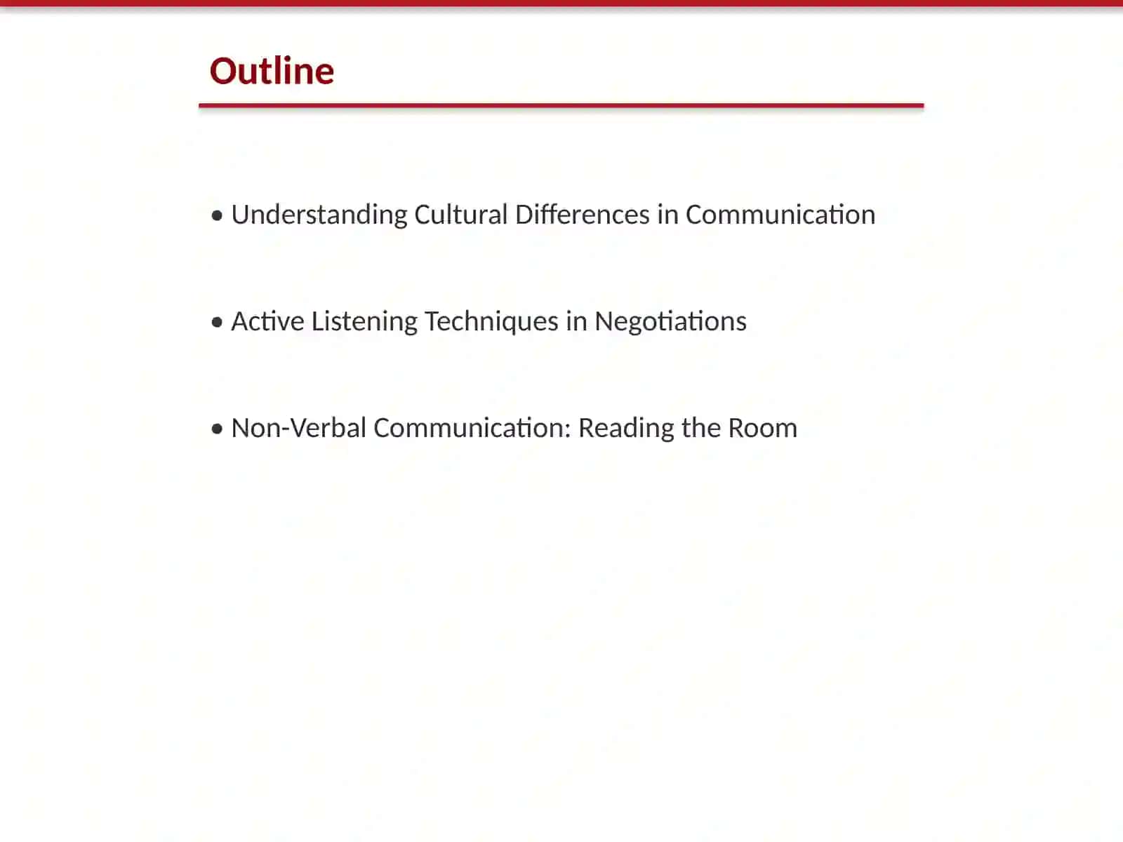 Introduction to International Negotiations 2