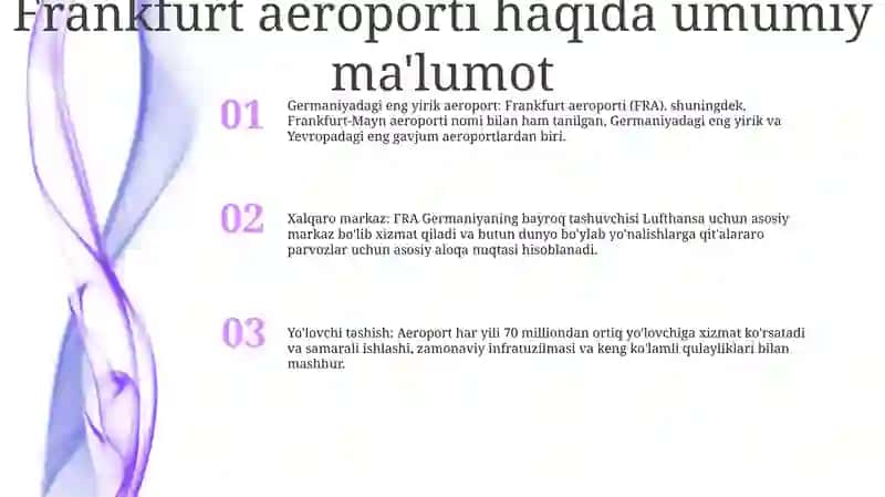 Frankfurt Aeroporti Haqida 2