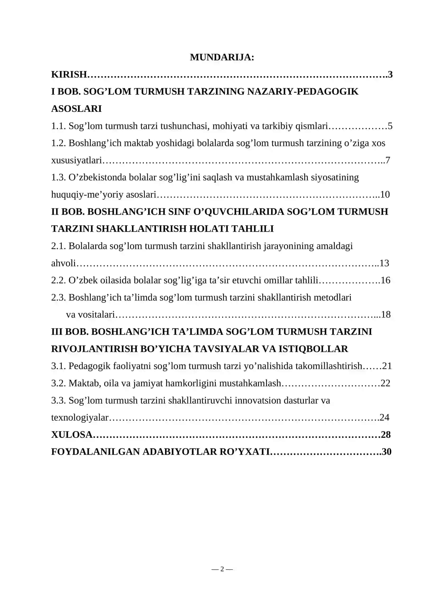 Bolalarda sogʻlom turmush tarzini rivojlantirish pedagogik muammo sifatida 2