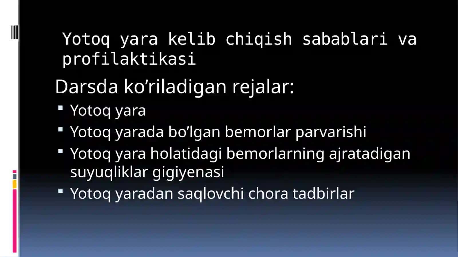 Yotoqyara kelib chiqish sabablari va profilaktikasi 2