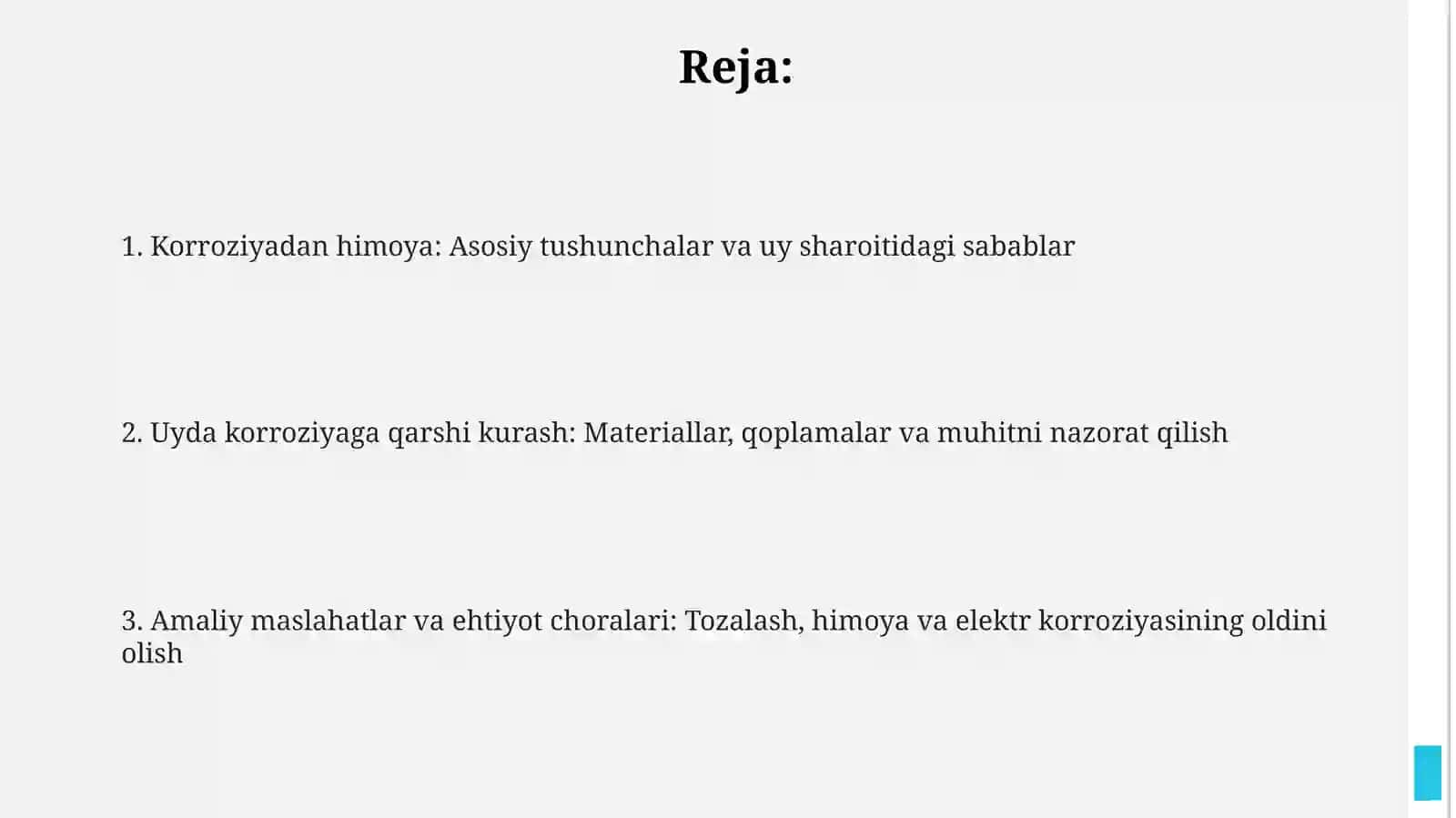 Uyda korroziyanikamaytirishusullari 2