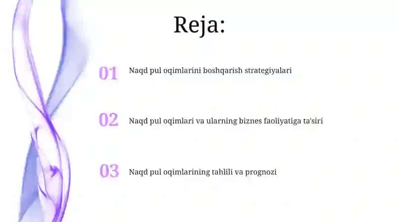 Naqd pul oqimlari 2