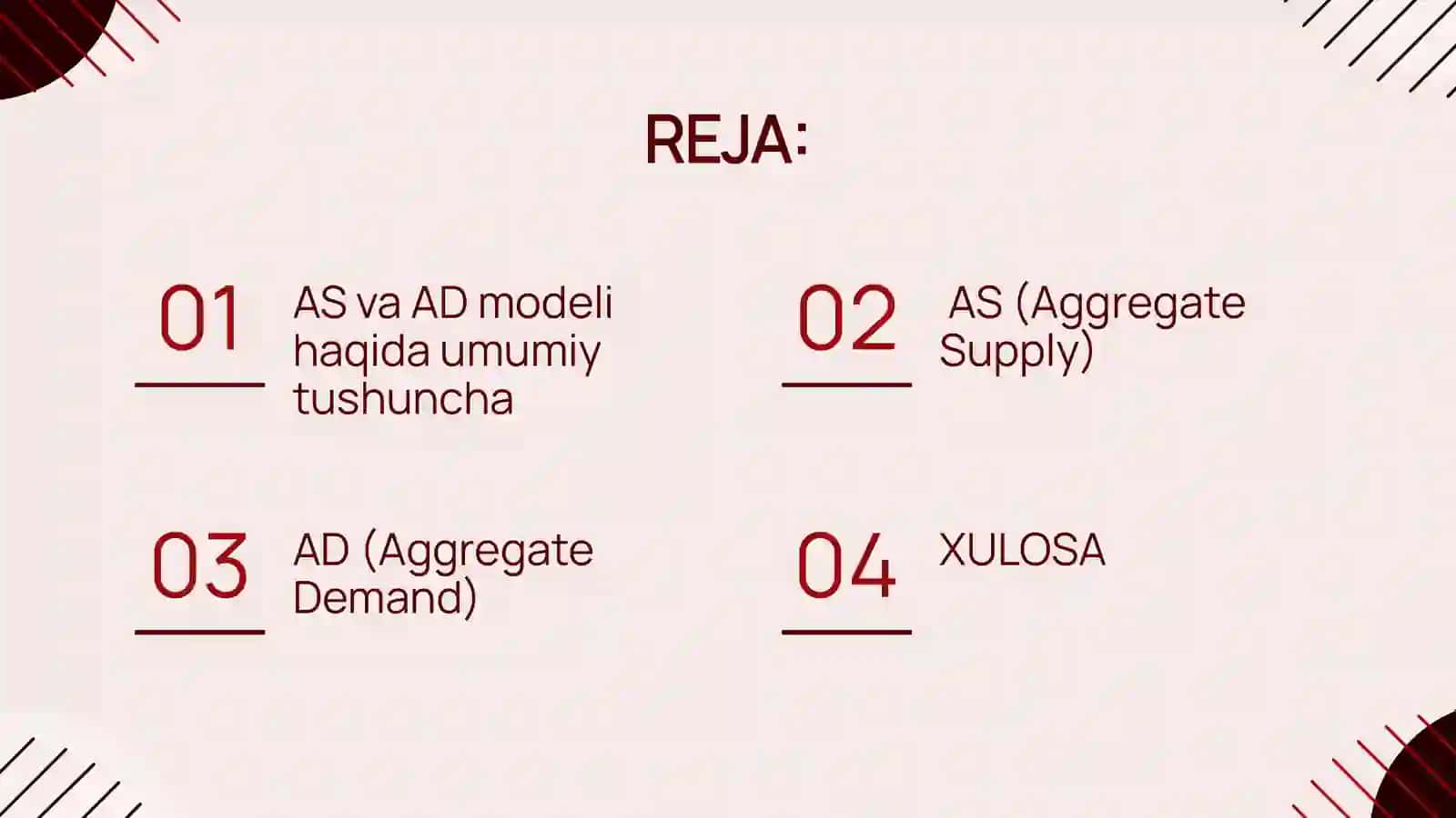 AS va AD modeli haqida umumiy tushuncha 2