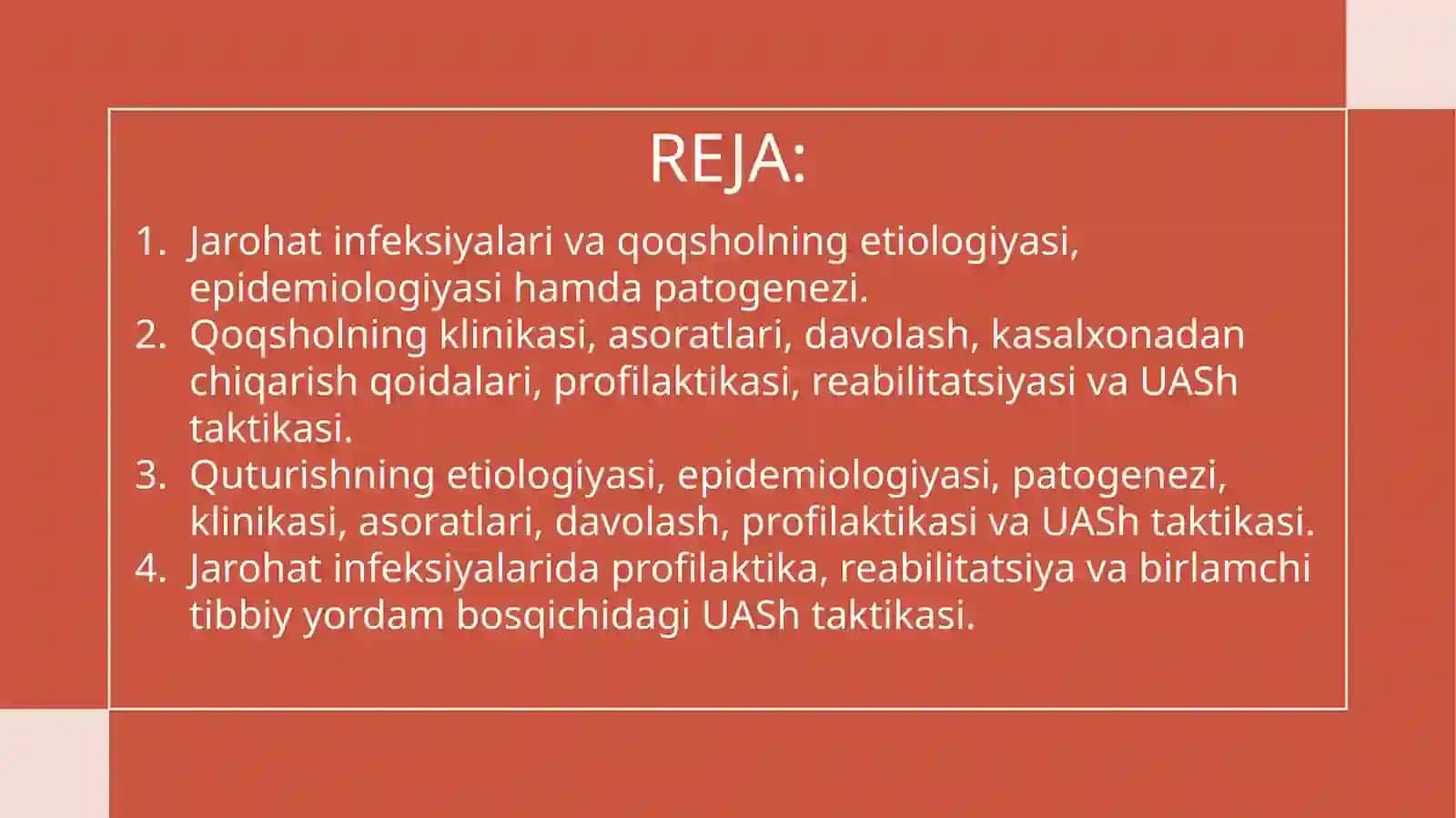 Jarohat infeksiyalari va Qoqshol 2