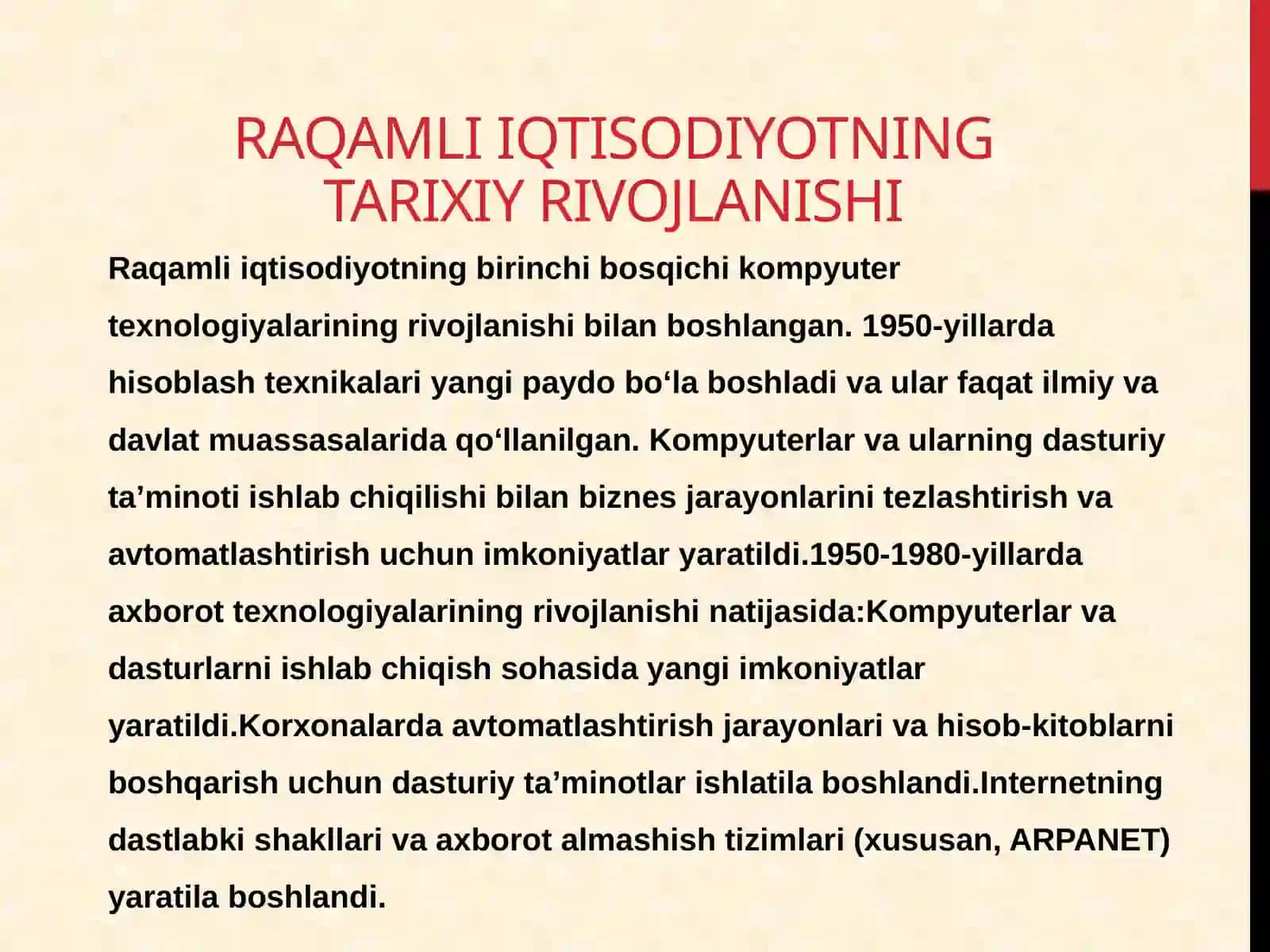 Raqamli iqtisodiyot tarixi 2