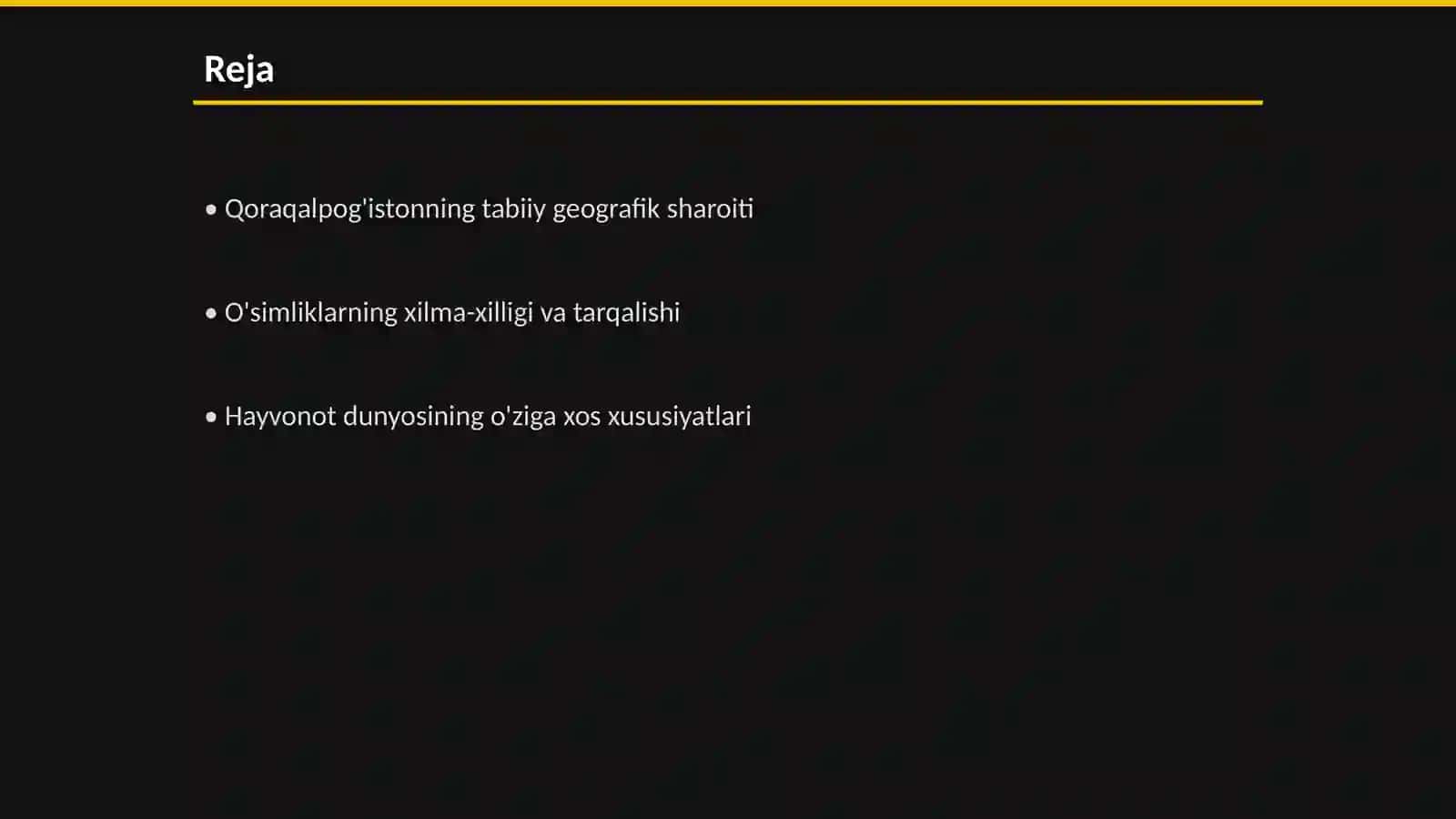Qoraqalpog'iston biologiyasi 2
