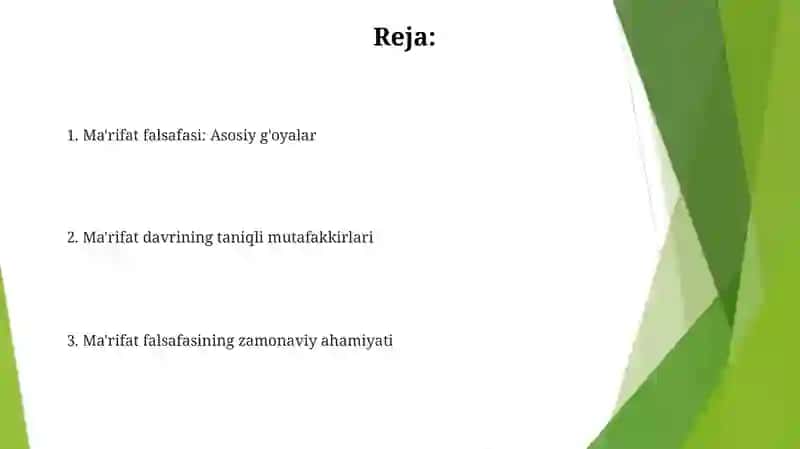 Ma'rifatparvarlik falsafasi 2