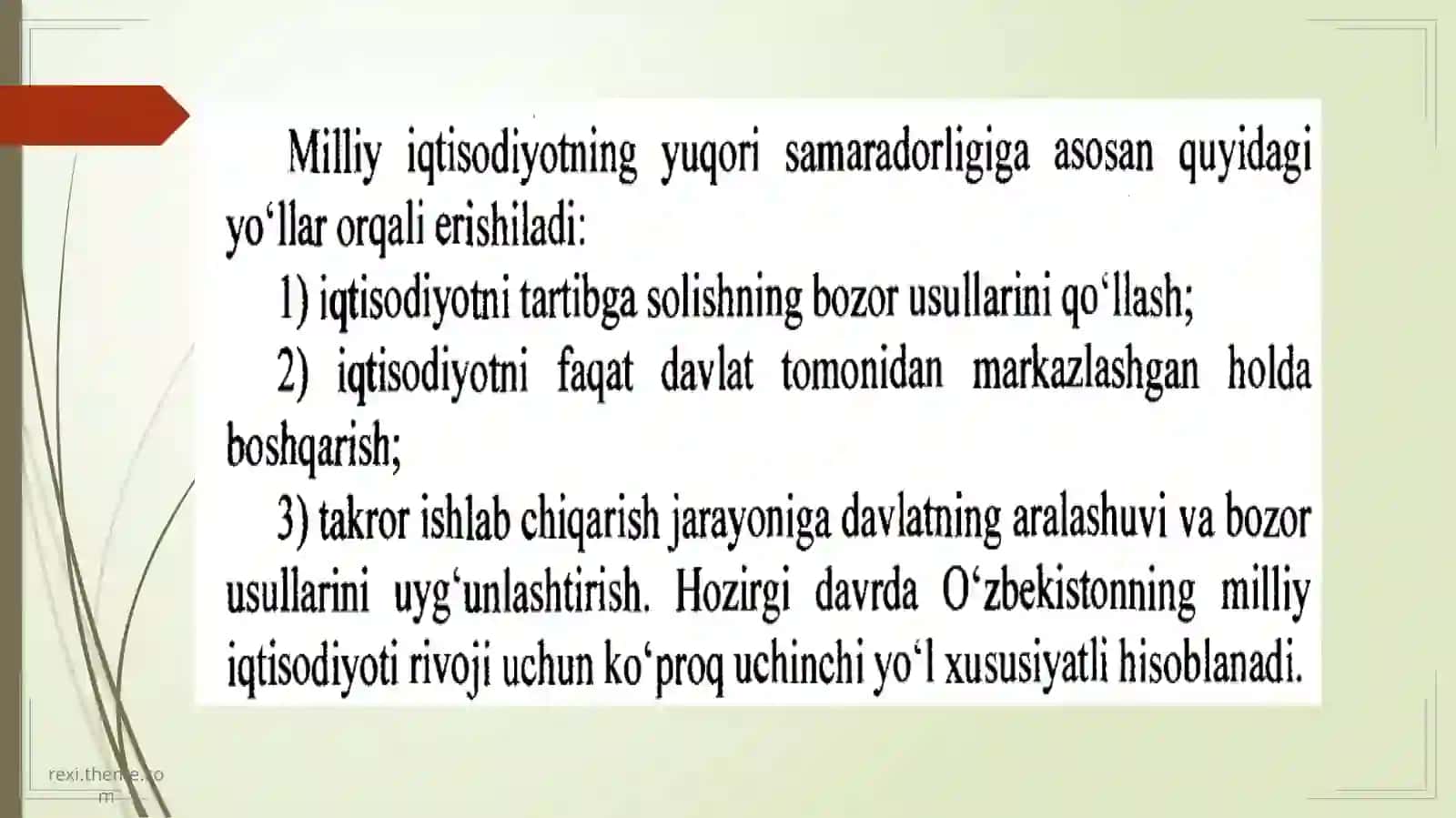 Iqtisodiyotni davlat tomonidan tartibga solishning byujet-soliq vositalari 2