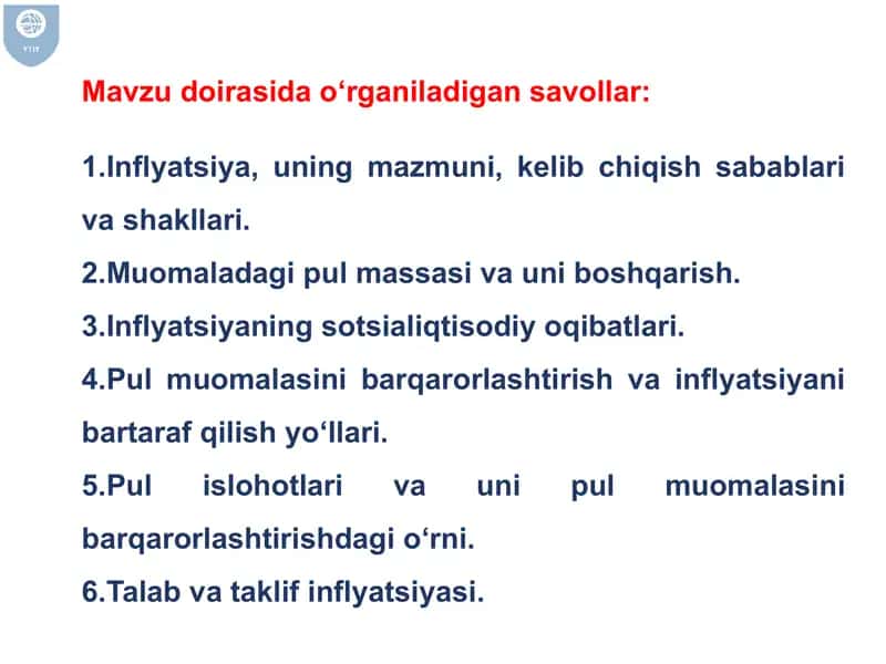 Pul va banklar fani 2
