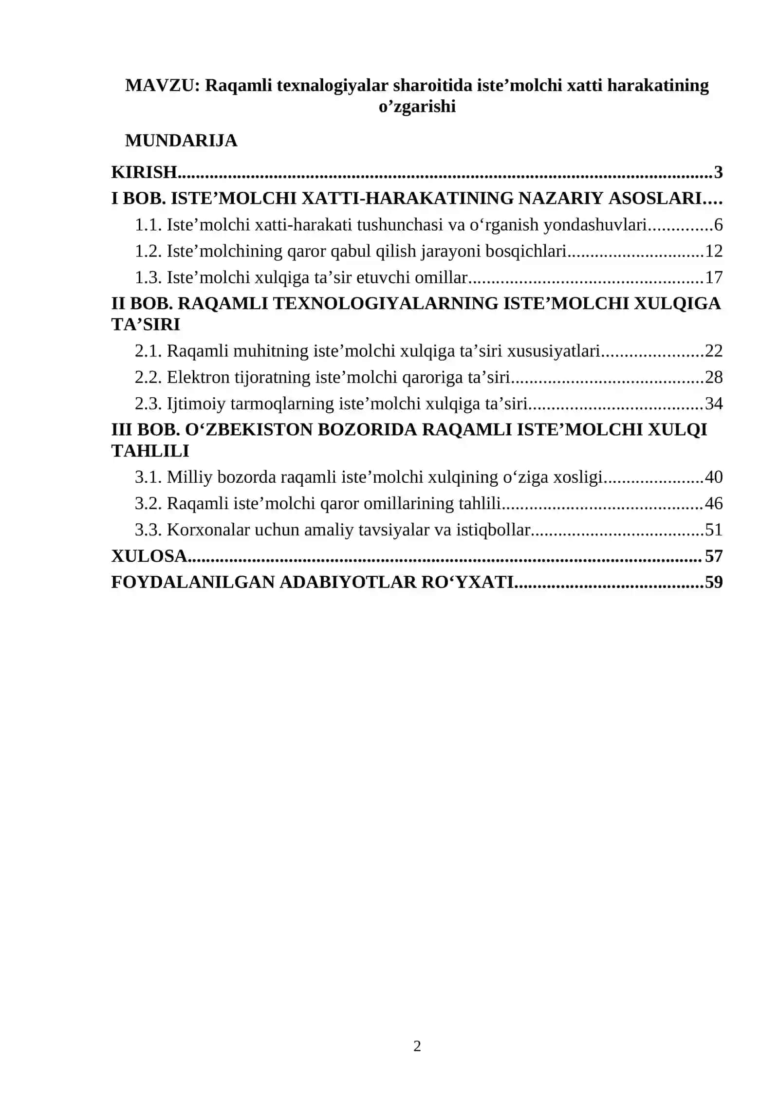 Raqamli texnalogiyalar sharoitida iste’molchi xatti harakatining o’zgarishi 2