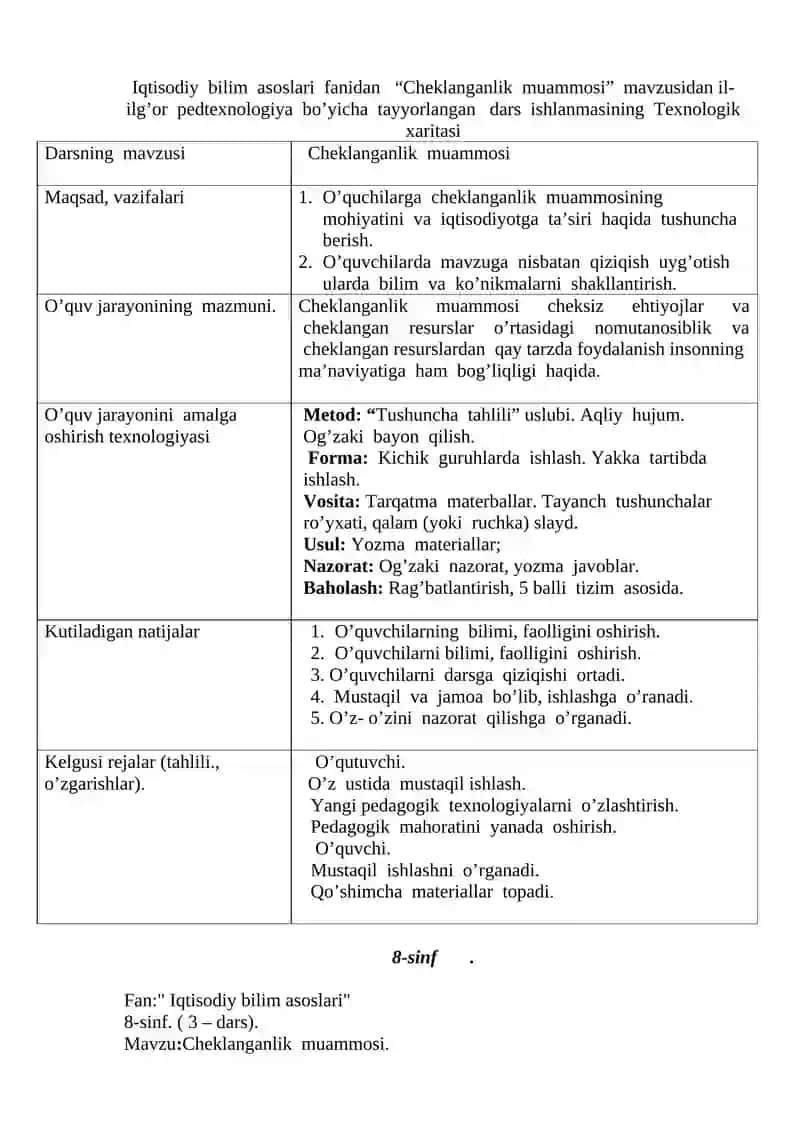 Cheklanganlik muammosi 2
